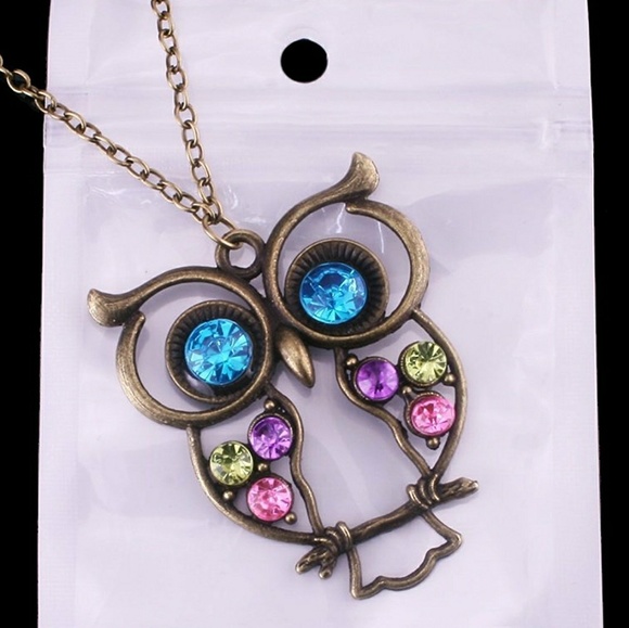 NWT⭐2 LEFT💥Vintage Inspired Owl Necklace⭐ - Picture 2 of 5